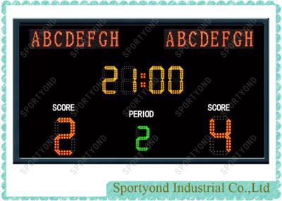 China Red / Green / Yellow LED Electronic Football Scoreboard With Stadium Soccer Scoreboards for sale