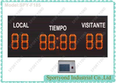 China Small Red Multi Sport Electronic Football Scoreboard For Rugby Scoreboards for sale