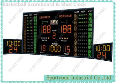 China Het individuele Scorebord van het Speler Elektronische Basketbal, Draagbare Basketbal Geschotene Klokken Te koop