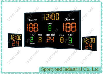 China Multi Sport Electronic Basketball Scoreboard Remote Control , Shot Clock Built In for sale