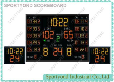 China Play Timer Electronic Basketball Scoreboard , Wireless Basketball Shot Clocks for sale