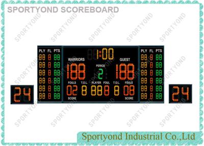 China Magnetic Indoor Game Electronic Basketball Scoreboard And 1 Pair of Shot Clocks for sale