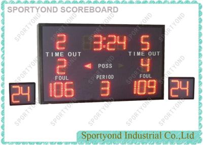 China Counter Equipment LED Electronic Basketball Scoreboard Two 24 Seconds for sale