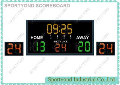 China Wireless Remote Red Electronic Basketball Scoreboard / Basketball Timer for sale