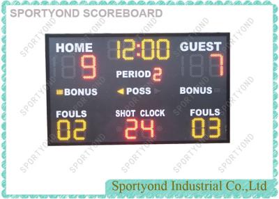 China Indoor Wide Voltage Stadium Led Electronic Scoreboard For Basketball / Football for sale