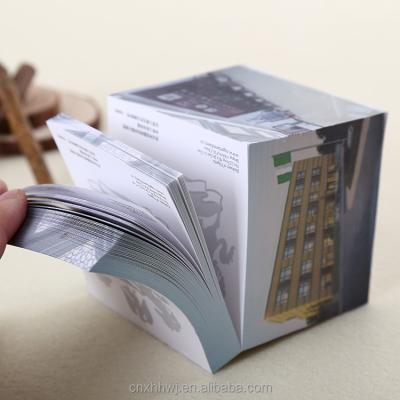 China Self Adhesive Recycled Custom Paper Cube In Block Memo Pad Cube Memo Pad for sale