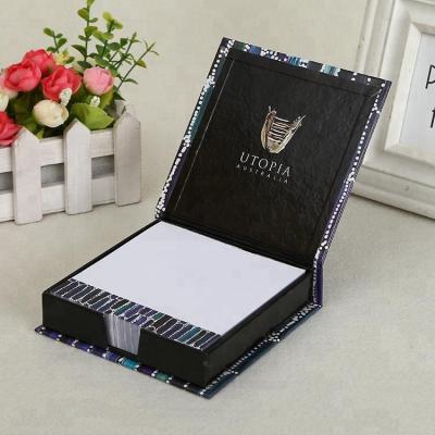 China Promotional PU leather cover sticky note sets of hardcover book, Memo Pad, sticky notepad for sale