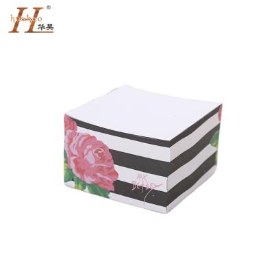 China Self Adhesive Memo Pad Cube Pads Custom Notes Glue Freestyle Design Square Logo Printing Promotional Gifts Paper Sticky Offset Printing for sale