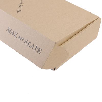 China Custom High Quality Recycled Paper Logo Clothes Packaging Corrugated Packaging Materials Shipping Boxes For Shoes Packaging for sale