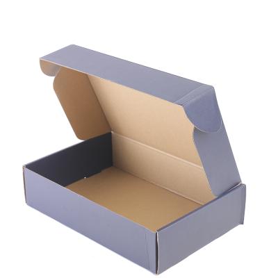 China Recycled Materials Manufacture Customized Colored Wrinkled Paper Packaging Shoes Paper Boxes Shipping Boxes for sale