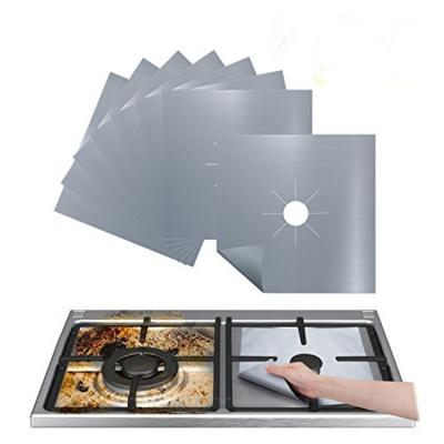 China Reusable Heat Resistance Kitchen Accessories Non-Stick Self Adhesive Foil Cleaning Mat Fast Clean Liners Gas Stove Protectors for sale