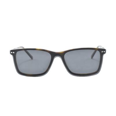 China 2021 New Arrival Hot Sale Acetate Optical Frame Magnetic Clip On Sunglasses for sale