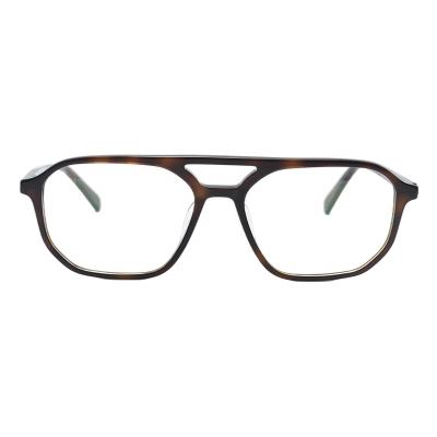 China 2021 New Design Optical Frame Bar Acetate Top Spectalces Frames For Men for sale