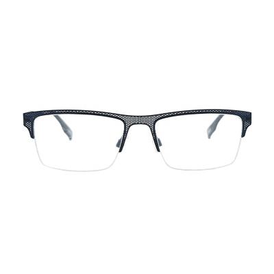 China High Quality Optical Frame Half Rim Titanium Frames For Men for sale