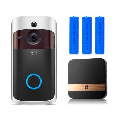 China Waterproof / Waterproof IR Night Vision P2P Wifi Smart Video Doorbell Camera With 18650 Battery Chime for sale