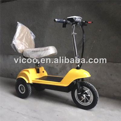 China Electric Scooter Mobility Scooter 3 Wheel Handicapped Scooter With Chair For Disabled 12inch Front for sale