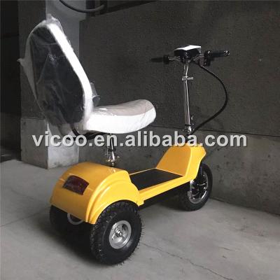 China Elderly Folding Electric Scooter 3 Wheel Scooter Portable Luggage Car Front 12inch for sale