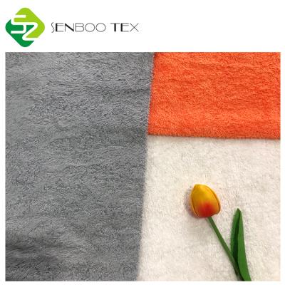 China Anti-bacteria OEKO-TEX 100 certificated super comfortable heavy organic bamboo toweling fabric for poncho / robes for sale