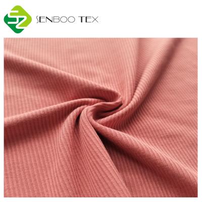 China Anti-bacteria ribbed soft spandex bamboo fabric okeo-Tex organic bamboo tank top fabric for women's pajamas for sale