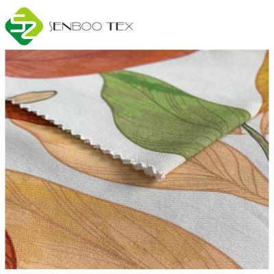 China Anti-bacteria Pill OEKO-TEX 130GSM Digital Bamboo Anti Printing Organic Woven Fabric For Shirt for sale