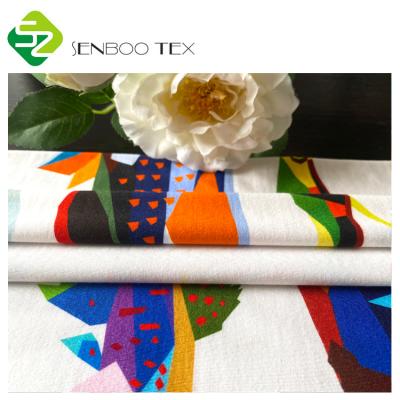 China Anti-bacteria Digital Printing Bamboo Fabric 95% 5% Bamboo Spandex Knitted Fabric Elastin For Clothes for sale