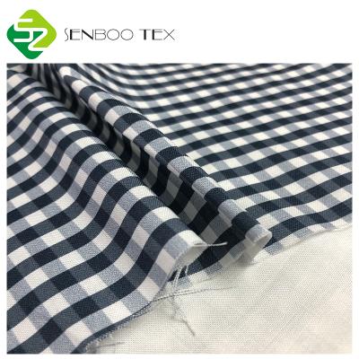 China Moisture-absorbent Mercerized Organic Cotton Fabric 100% Organic Cotton Gingham Print Fabric Used For Girls Dress for sale