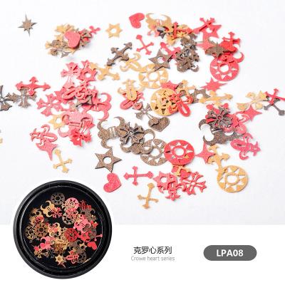 China Hot Product Nail Sticker Flower Sea Animal Plastic Heart Cat Fish Wood Pulp Sequins Mixed Shapes Nail Designs DIY Nail Art Sequins for sale