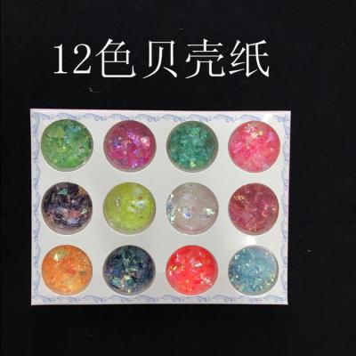 China Ultra-thin Pet Mixed Color 3D Sequins Nail Glitter Glitter Flakes DIY Tips Shiny Sequin Nail Art Decorations TRP for sale