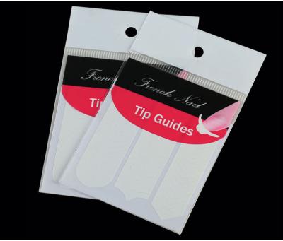 China White Line Tips Art Form Fringe Guides French Manicure Strip Nail DIY Sticker CC-91 for sale