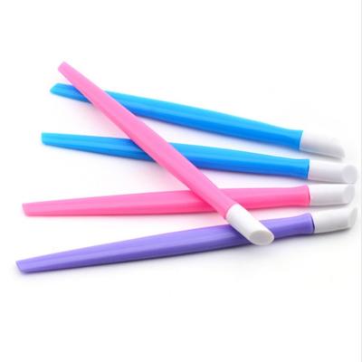 China High Quality Pink Soft Plastic Rubber Color Cuticle Pusher Nail Tool Kit Manicure Accessories CC-0342 for sale