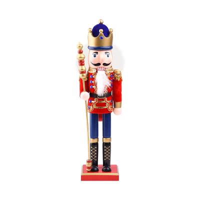 China Christmas Gifts& Christmas Decoration Maker 38CM Wooden Nutcracker Soldier For Christmas for sale