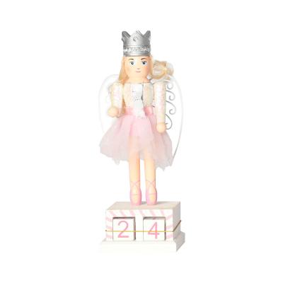 China Creative Eco-friendly Angel Wooden Nutcracker Wooden Soldier Nutcracker for Christmas Decoration for sale