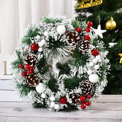 China 2021 Wholesale Christmas Craft PVC/PE Christmas Wreath For Christmas Decoration for sale