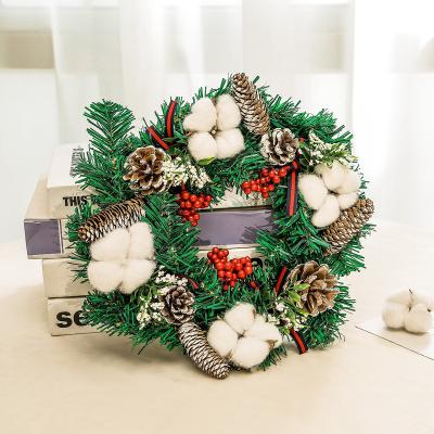 China 2021 Outdoor PVC Christmas Craft Christmas Wreath For Christmas Decoration for sale