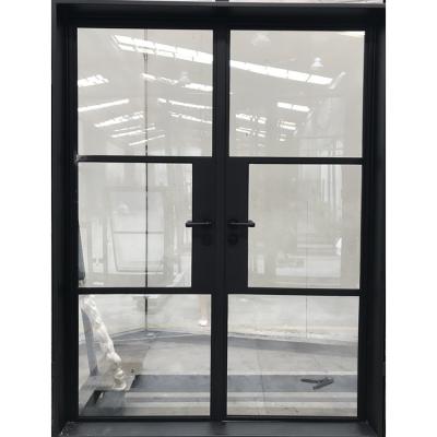 China China Supplier Modern Designs Modern Iron Door Energy Saving Interior French Glass for sale