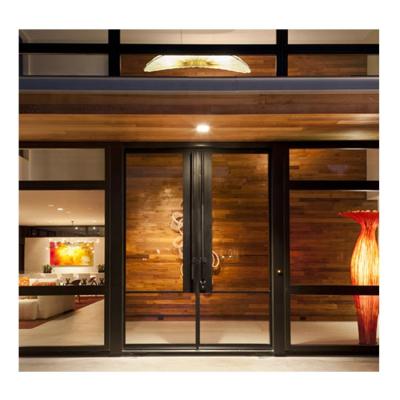 China China Metal French Doors Modern Outdoor Restaurant Double Swing Glass Door for sale