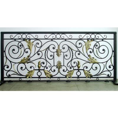 China Latest Modern Indoor Decorative Antique Curved Wrought Iron Railings for sale