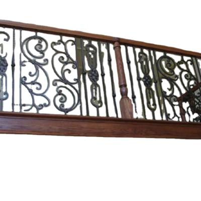 China Modern Fancy Style Wrought Iron Railings Designs For Balcony for sale