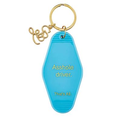 China Fashionable llaveros factory outlet accessories acrylic keyholder acrylic logo motel hotel room key chain for sale