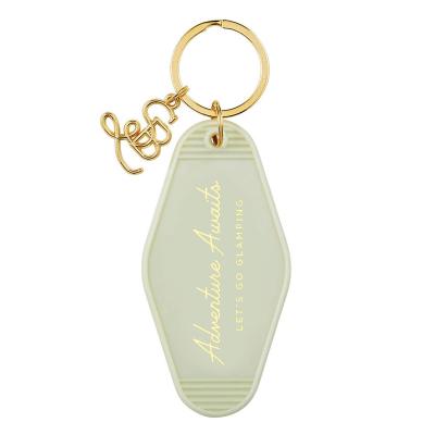 China Promotional Fashionable Factory Custom Design Printed Acrylic Key Hotel Room Key Chain llaveros motel key chain for sale