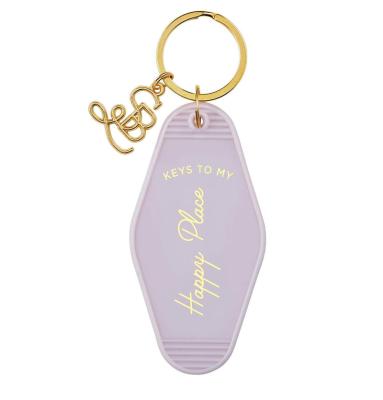 China Factory Fashionable Wholesale Make Your Own Design Acrylic Key Ring Logo Motel Llaveros Hotel Key Chain Key Chain for sale