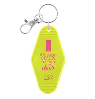 China Fashionable wholesale make your own custom car llaveros motel key chain accessories motel hotel acrylic key chain logo for sale