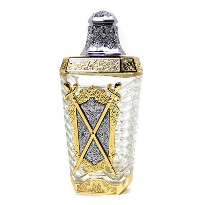 China Gift & Hot Craft Factory Customized Egyptian Elegant Gold Elegant Spray Unique Luxury Glass Perfume Bottle for sale