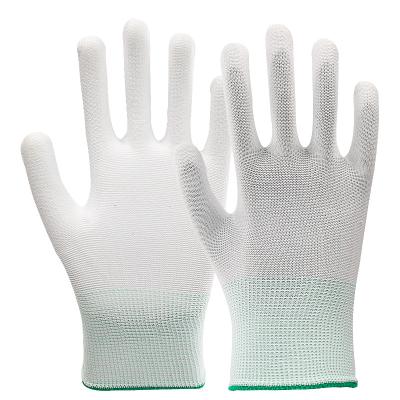 China Anti-smash China Factory Protective Hand Wear Resistant White Cotton Knitted Safety Working Gloves for sale