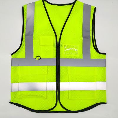 China Safety Reflective Colorful Vest Vest Workwear Construction Reflective Vest With Reflective Strips for sale