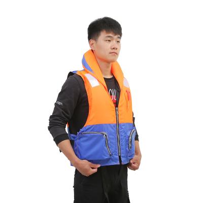 China Drowning Lifesavers Blue And Orange Jet Skis Fishing Surfing Impact Buoyancy Vest Life Jacket for sale