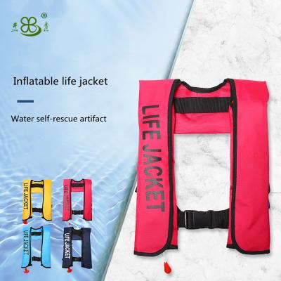 China Ccs Certified Floating Life Vest Oxford Cloth Inflatable Adult Reflective Water Vest Life Vest For Sale for sale