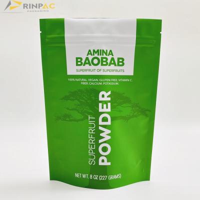 China Mylar Printing Mylar Custom Logo Food Matte Packaging Bag For Baobab Powder Bag for sale