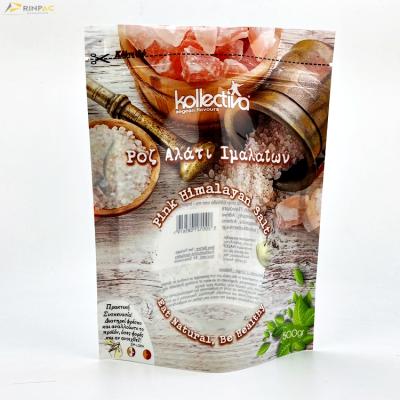 China custom size soft touch digital printed plastic bag moisture proof for salt for sale