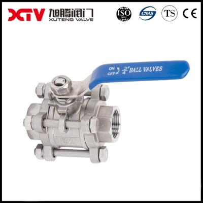 China Made Xtv 3PC 3/4 Inch Stainless Steel Thread Ball Valve with Butt Welding End to End for sale